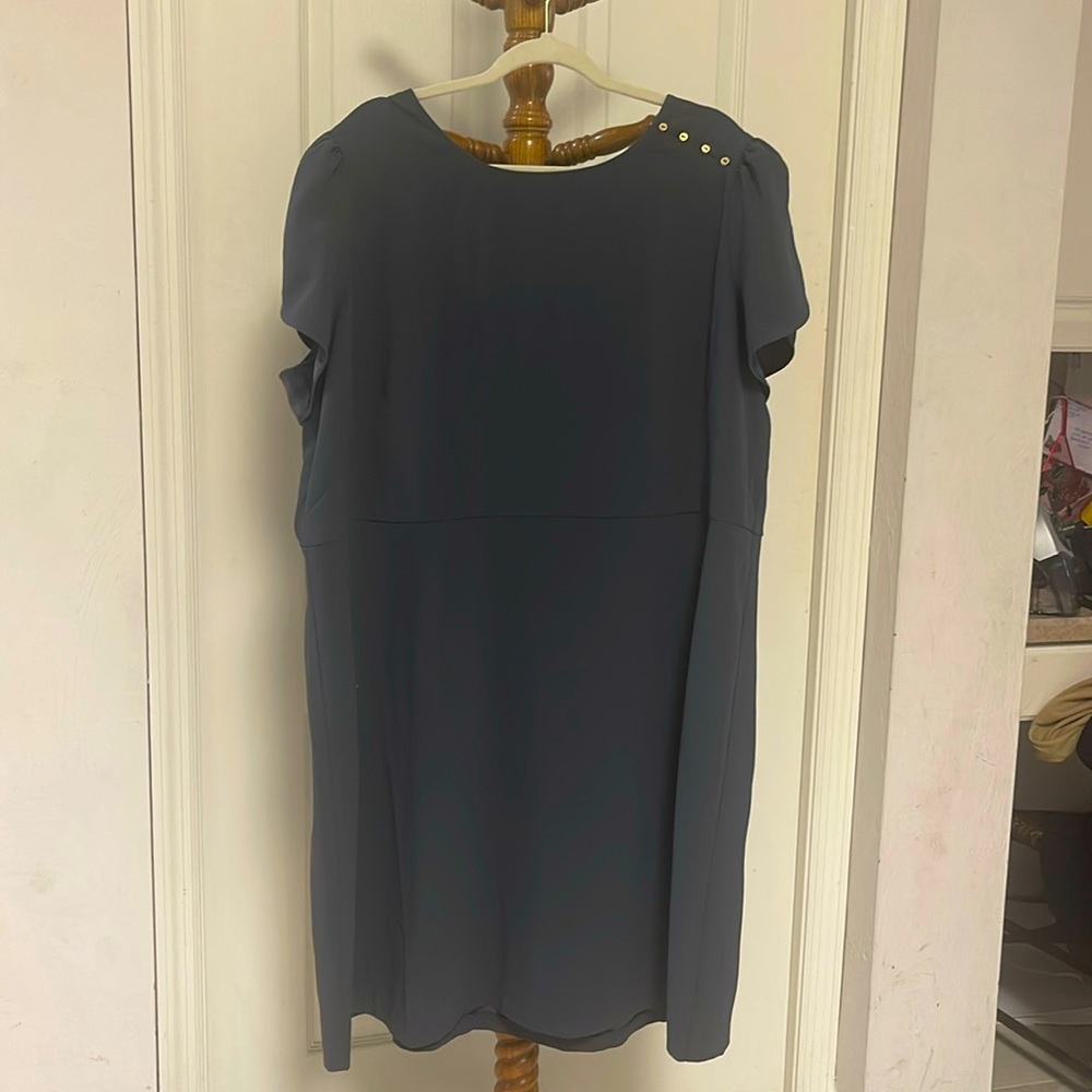 Slate grey Size 24 Plus Loft Dress (professional attire) with tag